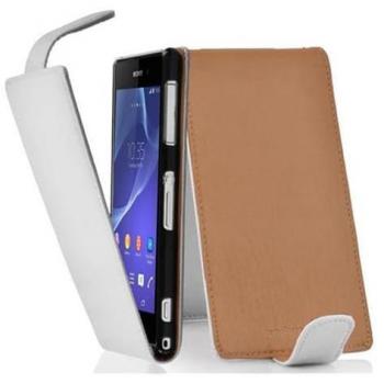 Etui Cadorabo Bianco Floreale per Sony Xperia Z2