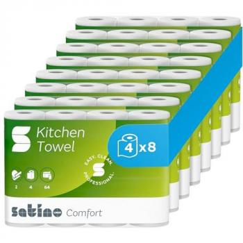 Satino Comfort Keukenrol 2 Laags 64 Vel (8 rollen)