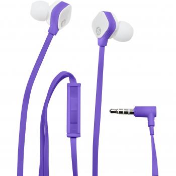 Hewlett-Packard J8H43AA In‑Ear Stereo Headset, Purple Color