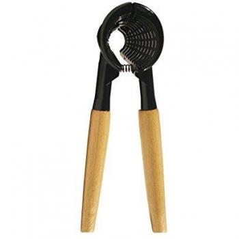 KU6091 Dual‑Material Bottle Opener – Aluminum & Wood, Black