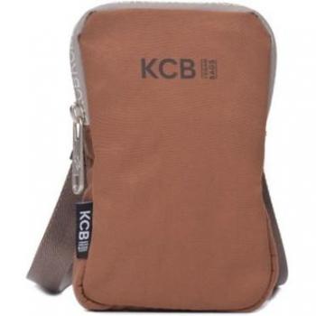 Bolso Kcb marrón para móvil con cierre de cremallera