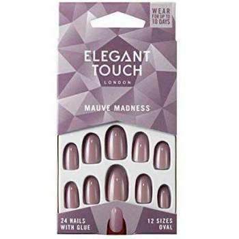 Elegant Touch Oval Mauve Madness Nails