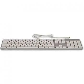 Teclado numérico USB-C, cableado, 106 teclas, cubierta de aluminio, 1 puerto USB-C