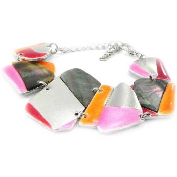 Bora Bora NOA I5251 – Bracciale in Rose, Orange e Violetto