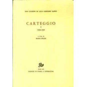 Carteggio. 1922-1929