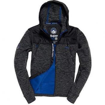 Superdry Uomo Giacca Alta Performance Nero Medium