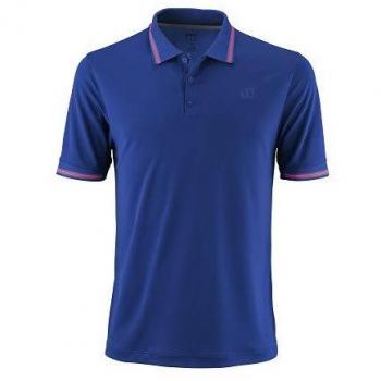 Wilson M Star Tipped Polo, Herren Poloshirt, Blau