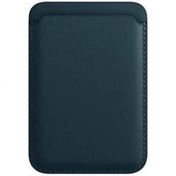 Magsafe Lederhülle für iPhone X – Eko Magnetkarte Blau