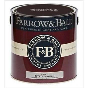 Farrow & Ball Tanner's Brown No. 255 Emulsion Paint 2.5L