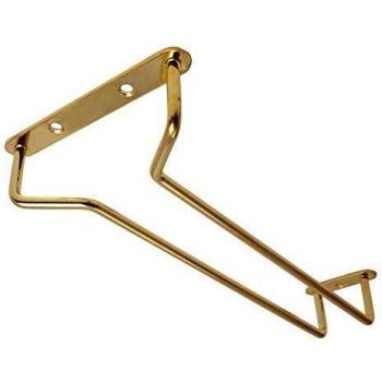 Beaumont Brass Wine Glass Display Rack 255mm