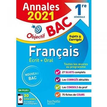 ANNALES BAC 2021 FRANCAIS 1ERES