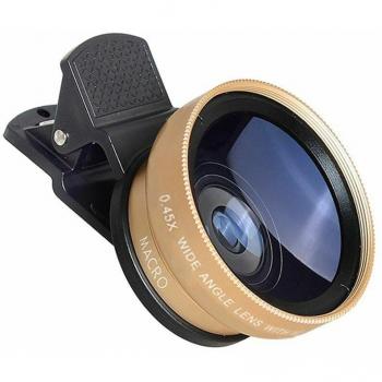 Kit Objectif 0,45x : Macro + Grand Angle – Compatible iPhone 7/8/X/SX/Max