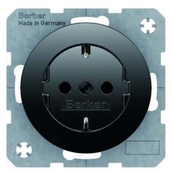 Berker SCHÜKO‑Steckdose SW/GL 41232045 R.1 / R.3 (Stück 4011334366645)