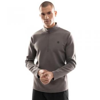 Sudadera de Hombre Siroko Troop Half Zip Gris 2XL