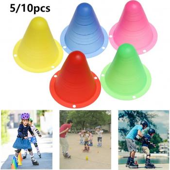 5PCS Colorful PE Plastic Skate Marker Cones for Football Training