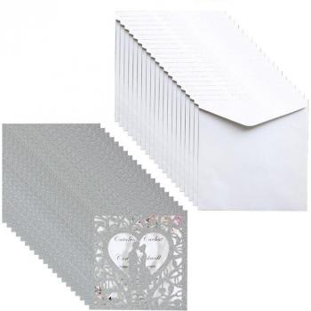 Elegant Glow Wedding Invitation Collection – 20 pieces