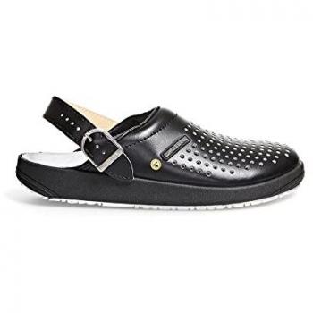 Abeba ESD-Sicherheitsschuhe, Clogs 5300, Größe 43, schwarz