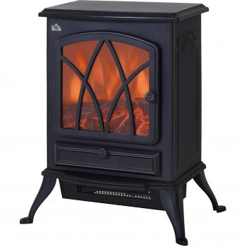 850W Electric Free Standing Fireplace Fan Log Burning Stove