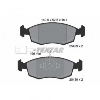 Bremsbelagsatz TEXTAR 2542901 für Fiat 500