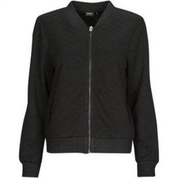 Sweat-shirt Only ONLJOYCE L/S SHINE BOMBER CS SWT Noir EU XL