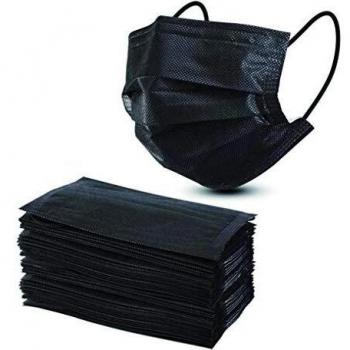 Black Disposable Face Masks 3 Ply