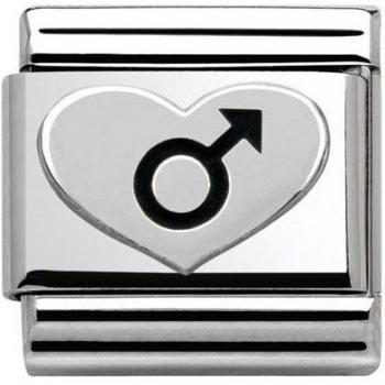 Nomination Heartfelt Male Symbol