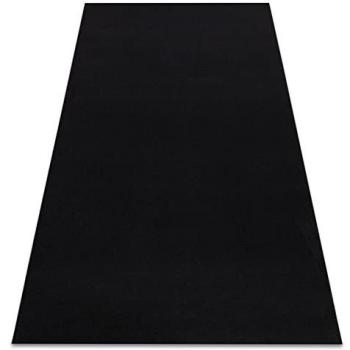 RUGSX Black Carpet with Anti-Slip Backing