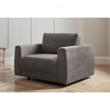 Hobro Loungesessel (Gr. grau) – ANDAS Premium‑Polster