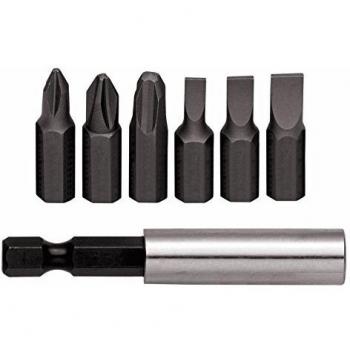 Gedore RED 7-teiliger Bit-Satz 1/4 mit Schlitz, Kreuz und Bithalter