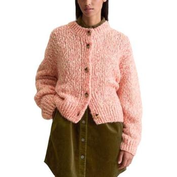Damen-Cardigan MARC O'POLO DENIM in XXL – Lichtrosa, relaxiertes Design, Schurwolle/Alpaka-Mischung