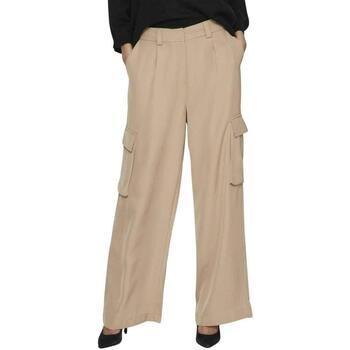 Pantalón Vila Ancho Winnie Lady Beige