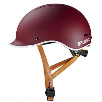 MetroLite LED‑Adjust Helmet – O375 – Urban Design – Violet L (59/61 cm) – Unisex