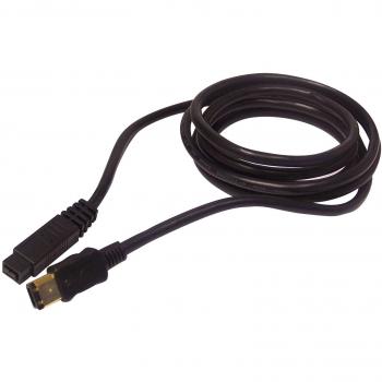 SIIG High-Speed FireWire Cable, 9-pin to 6-pin Connector, Length: 2 Meters