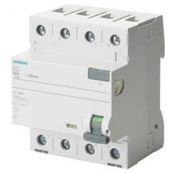 Siemens 5SV – Interruttore differenziale classe A 4 poli 63 A 300 mA 70 mm