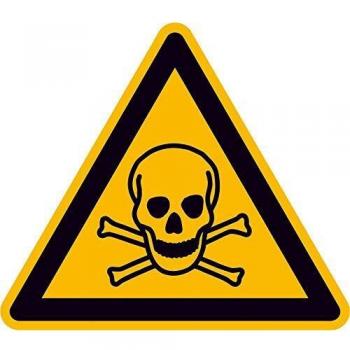 Warnschild: Warnung vor giftigen Stoffen