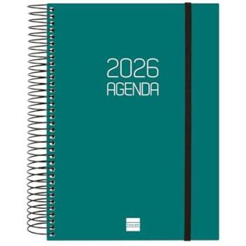 Agenda 2026 Finocam 1 Día Página Espiral Verde