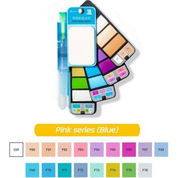 Set de pintura acuarela 18/25/33/42 colores con pincel de agua