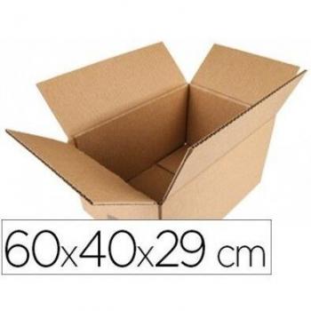 Caja para embalar Q-Connect americana medidas 600x400x290 mm espesor cartón 5 mm