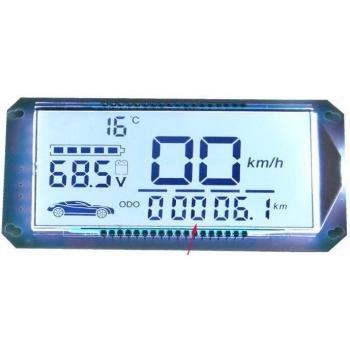 White/Blue LCD Dashboard Speedometer for Electric Scooter and Bike