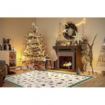 Villeroy & Boch Nostalgic Toy's Delight Teppich, eckig, rund und Läufer, Höhe: 3 mm, Weihnachten, Wohnzimmer, Flur