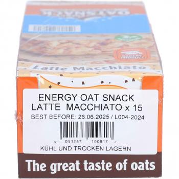 OatSnack Energie‑Riegel Latte Macchiato – 15x65 g