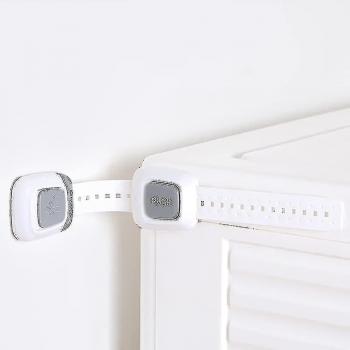 Soporte de Seguridad para Bebés con 4 Adhesivos sin Daño a la Pared