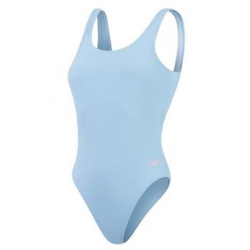 Speedo Textured One-Piece Lichtblauw U-Back Dames