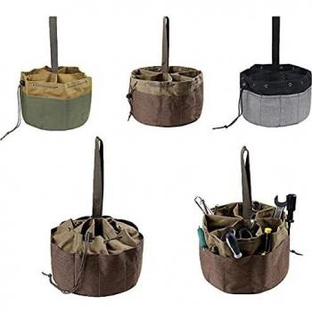 Sac à outils robuste 17 poches avec cordon de serrage