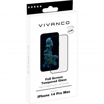 Vivanco 2.5D Tempered Glass Screen Protector for iPhone 14 Pro Max