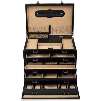 Windrose Ambiance Schmuckkoffer schwarz mit Zahlenschloss