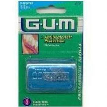 Recambio de Cepillo Interdental GUM Proxabrush 614, Pack de 3