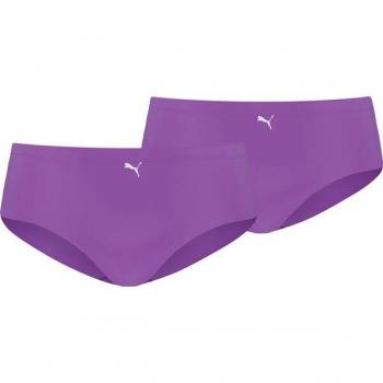 2 Cuecas Femininas Roxas Sem Costura Puma