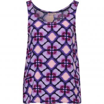 Street One Damen Top mit Print in Bellflower Lilac, Größe 36