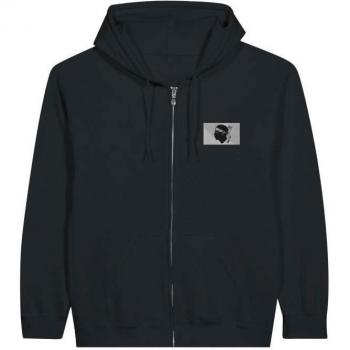 PIXELFORMA Black Hoodie Featuring Corse Flag, Long Sleeves